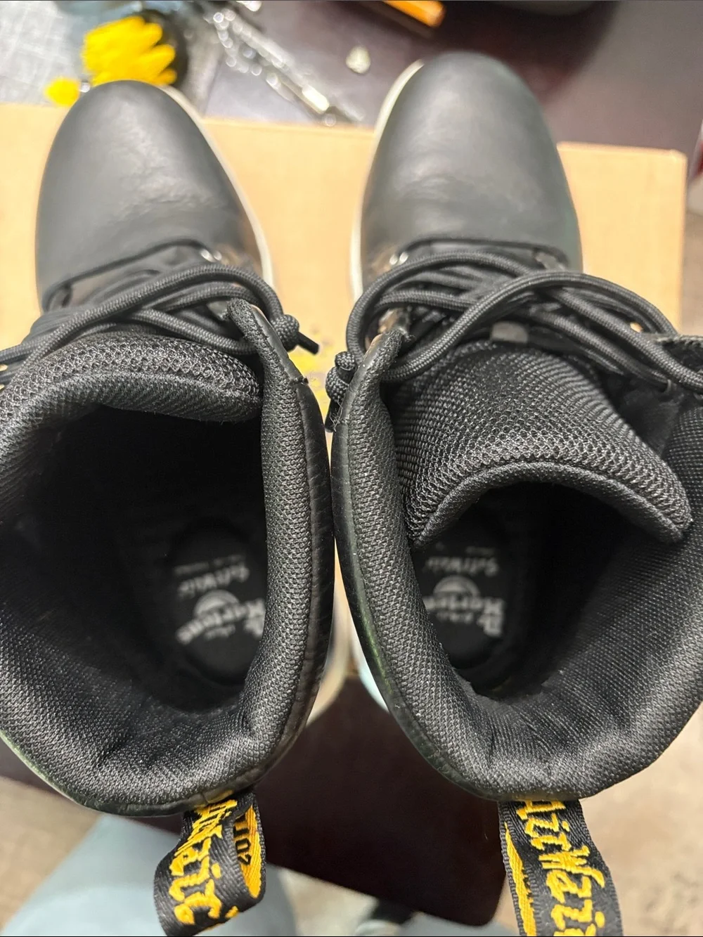 Dr. Martens Black Leather Rigal High-Top Boot
